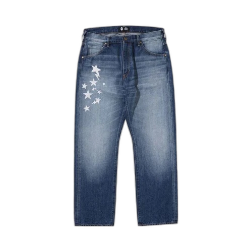 BAPE x Black Eye Patch Loose Fit Denim Pants 'Indigo'