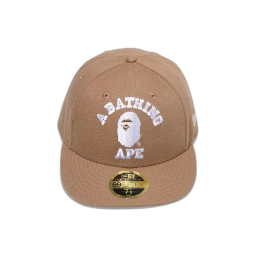 BAPE College New Era 59FIFTY Low Profile Cap 'Beige'