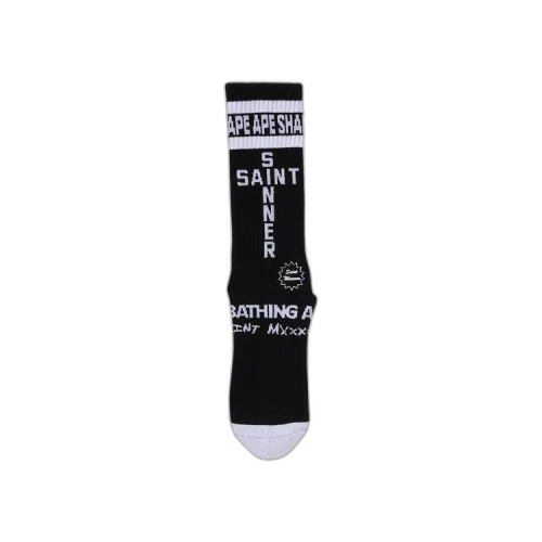BAPE x Saint Mxxxxxx Socks 'Charcoal'