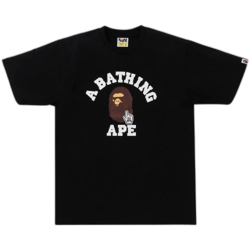 BAPE Go Ape Pointer College Tee 'Black'