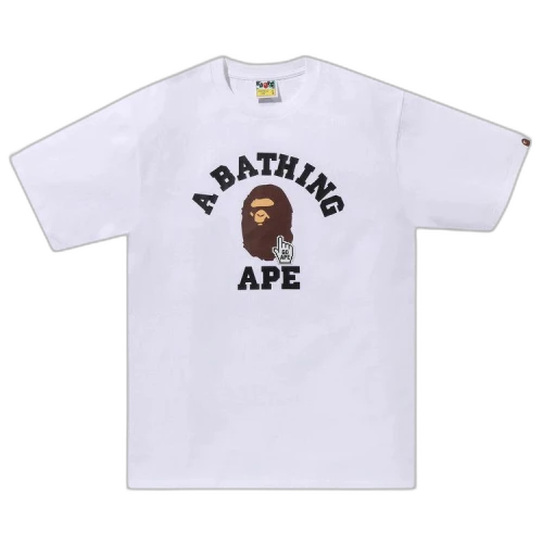 BAPE Go Ape Pointer College Tee 'White'