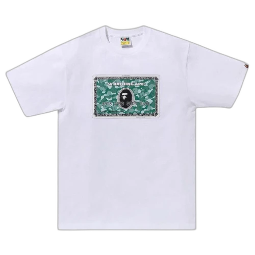 BAPE Card Tee 'White/Green'