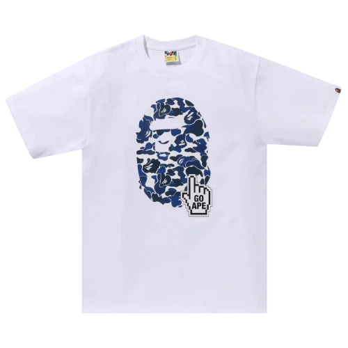 BAPE Camo Go Ape Pointer Big Ape Head Tee 'White'
