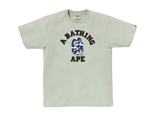 BAPE Camo Go Ape Pointer College Tee Green