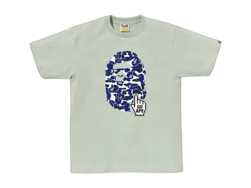 BAPE Camo Go Ape Pointer Big Ape Head Tee Green