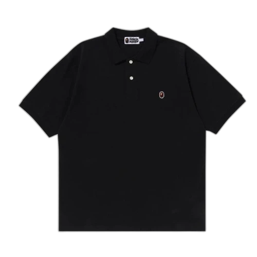 BAPE One Point Relaxed Fit Polo Shirt 'Black'