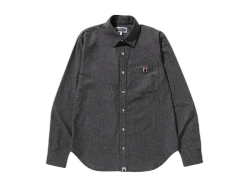 BAPE One Point Chambray Shirt Black
