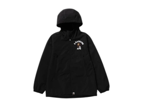 BAPE Go Ape Pointer College Hoodie Jacket Black