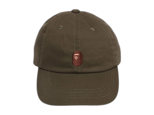 BAPE Ape Head One Point Cap Olivedrab