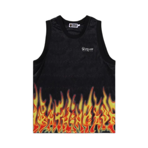 BAPE Flame Mesh Vest 'Black'