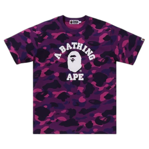 BAPE Color Camo College Tee 'Purple'
