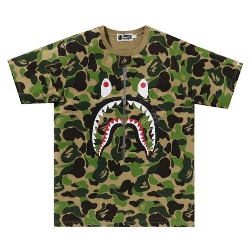 BAPE ABC Camo Shark Tee 'Green'