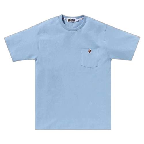 BAPE Ape Head One Point Pocket Tee 'Sax'