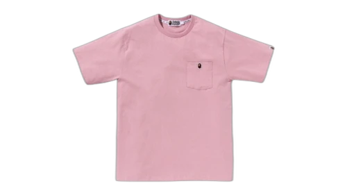BAPE Ape Head One Point Pocket Tee Pink