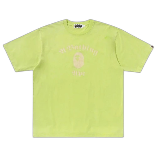 BAPE A Bathing Ape Overdye Relaxed Fit Tee 'Yellow'