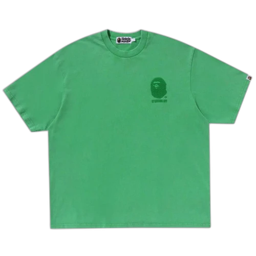 BAPE Ape Head One Point Acid Wash Relaxed Fit Tee 'Green'
