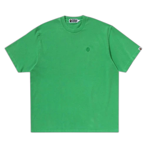 BAPE Ape Head One Point Garment Dyed Relaxed Fit Tee 'Green'