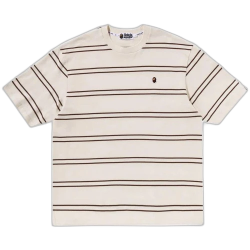 BAPE Ape Head One Point Hoop Relaxed Fit Tee 'Ivory'