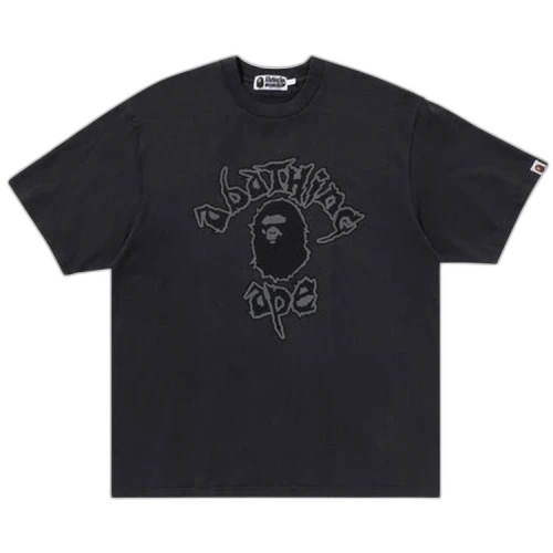 BAPE Mad College Garment Dyed Relaxed Fit Tee 'Black'