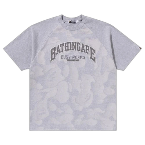 BAPE Bathing Ape Raglan Sleeve Relaxed Fit Tee 'Grey'
