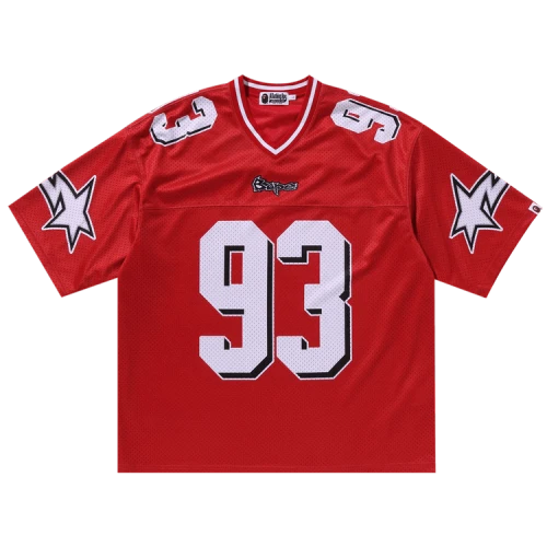 BAPE Football Relaxed Fit Tee 'Red'