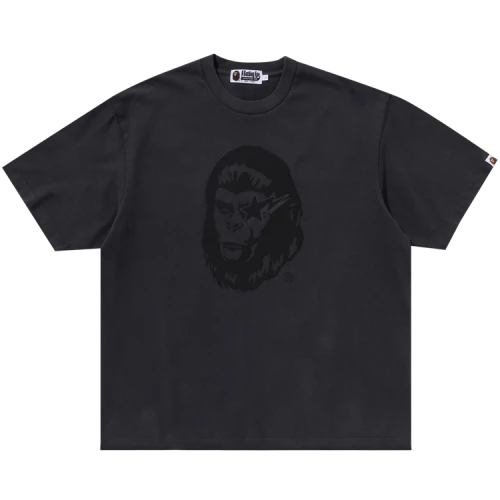 BAPE Garment Dyed Relaxed Fit Tee 'Black'