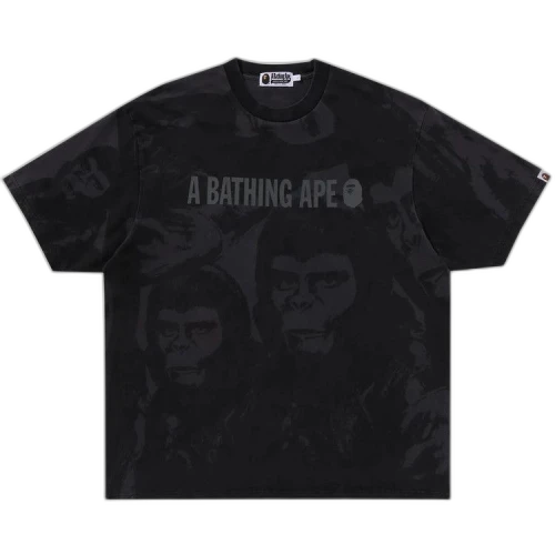 BAPE Overall Garment Dyed Relaxed Fit Tee 'Black'
