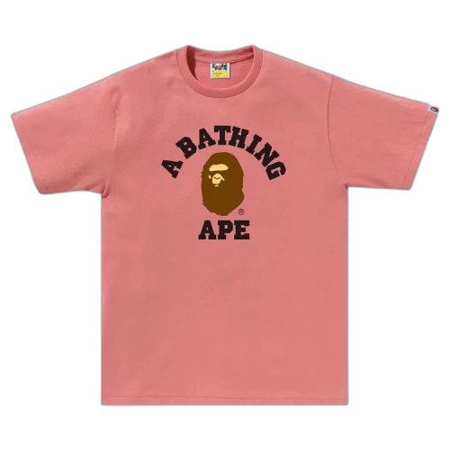 BAPE College Tee 'Pink'