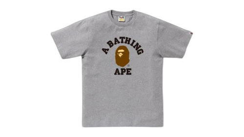BAPE College Tee (FW25) Gray