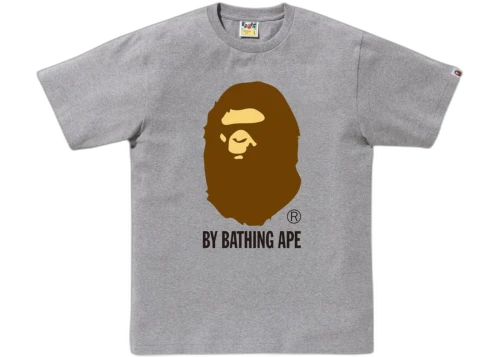 BAPE By Bathing Ape Logo Tee Gray
