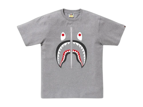 BAPE A Bathing Ape Shark Tee Brown