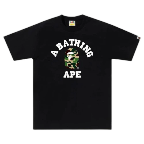 BAPE ABC Camo College Tee 'Black/Green'