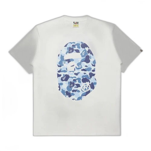 BAPE ABC Camo Big Ape Head Tee 'White/Blue'