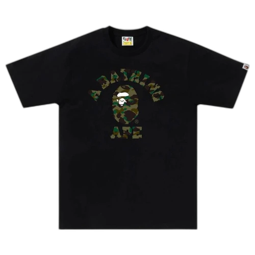 BAPE 1st Camo College Tee 'Black/Green'