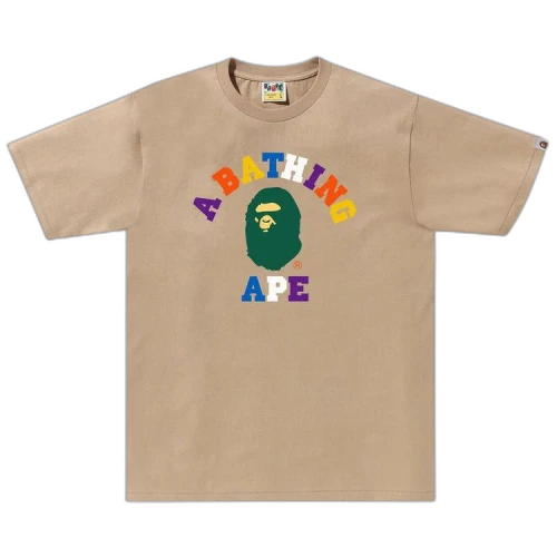 BAPE Colors College Tee 'Beige'