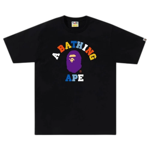 BAPE Colors College Tee 'Black'