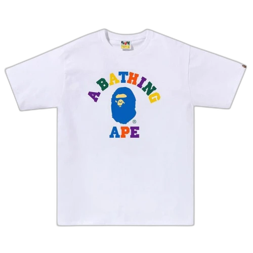 BAPE Colors College Tee 'White'
