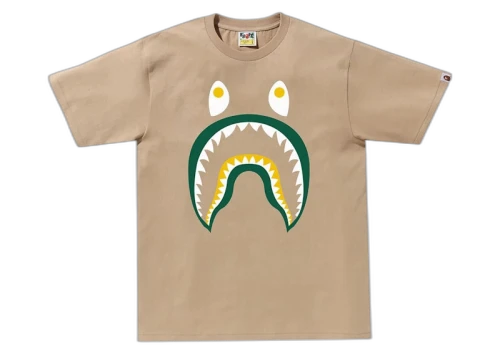 BAPE Colors Shark PONR Tee Beige
