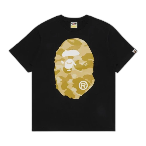 BAPE Color Camo Big Ape Head Tee 'Black/Yellow'