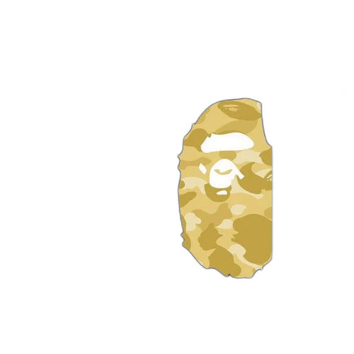BAPE Color Camo Side Big Ape Head Tee 'Black/Yellow'