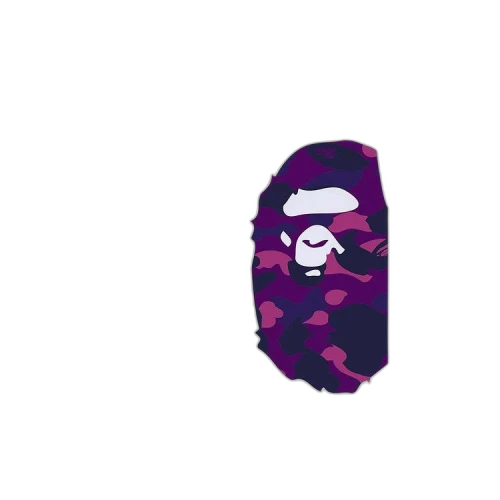 BAPE Color Camo Side Big Ape Head Tee 'White/Purple'