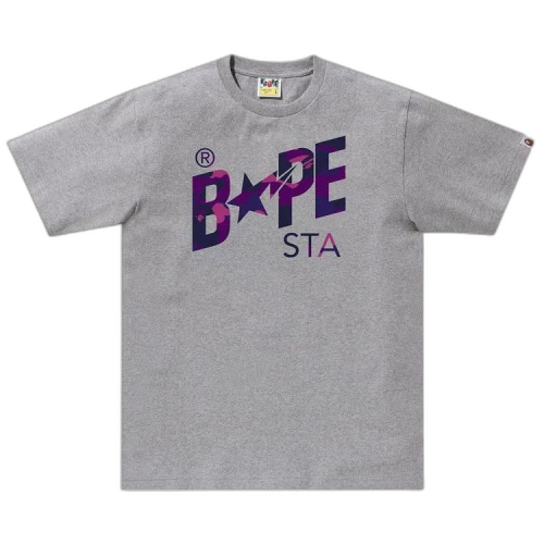 BAPE Color Camo Bape Sta Logo Tee 'Grey'