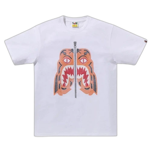 BAPE Embroidery Style Tiger Tee 'White'