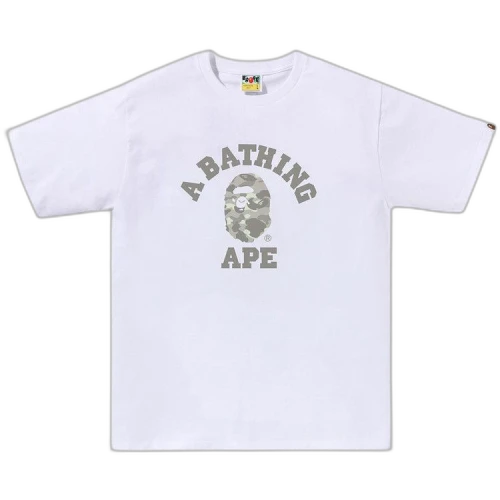 BAPE City Camo College Tee 'White/Grey'
