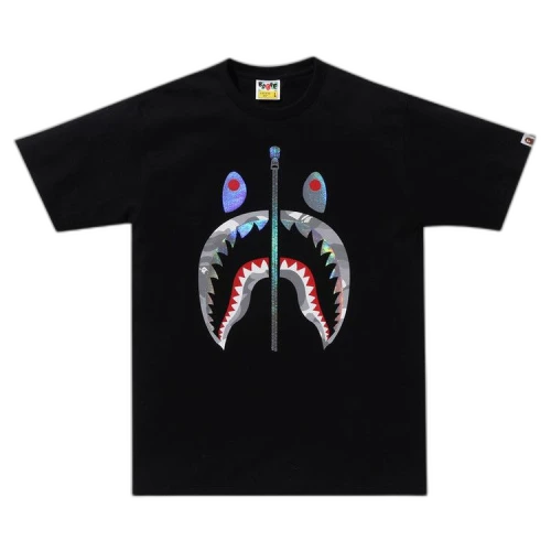 BAPE City Camo Shark Tee 'Black/Grey'