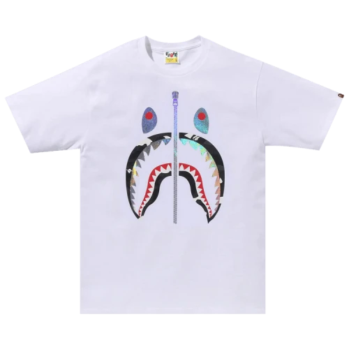 BAPE City Camo Shark Tee 'White/Black'