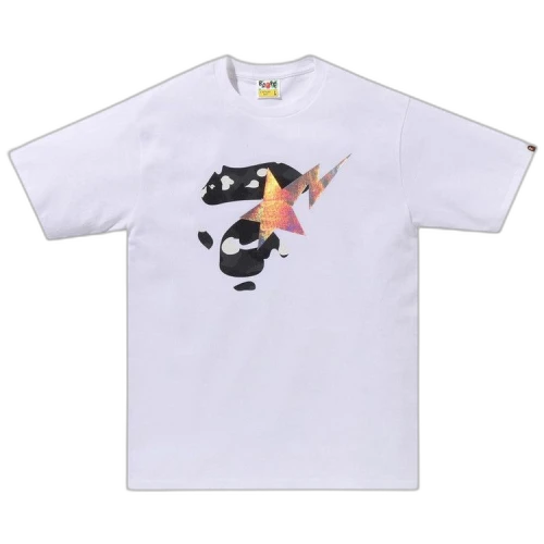 BAPE City Camo Ape Face Sta Tee 'White'