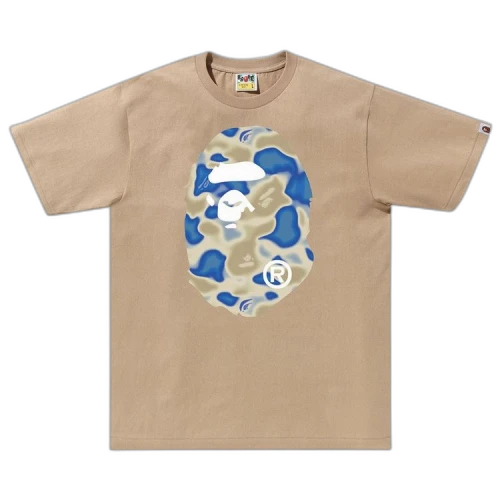 BAPE Liquid Camo Big Ape Head Tee 'Beige'
