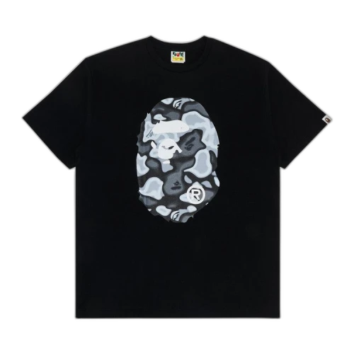 BAPE Liquid Camo Big Ape Head Tee 'Black'