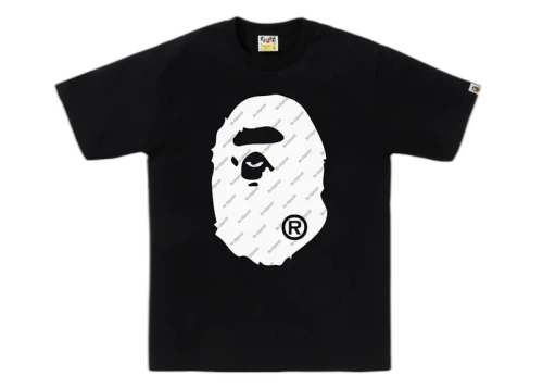 BAPE Hexagram Big Ape Head Tee Black